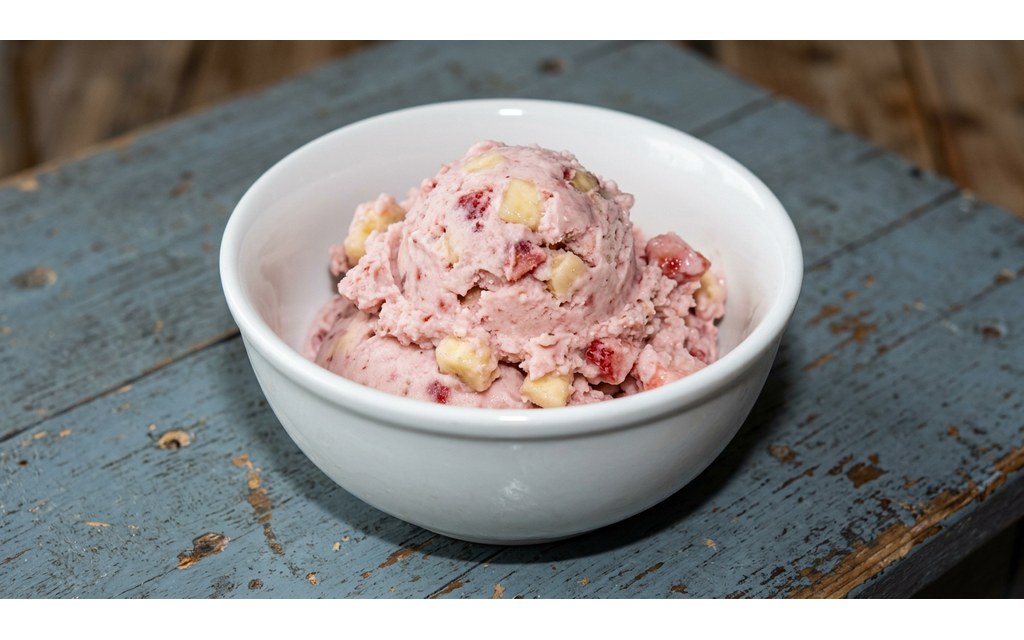 Strawberry Banana Dog Ice Cream, homemade dog recipe