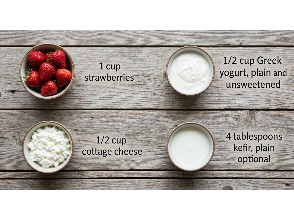 Ingredients for Strawberry Ice Cream For Dogs