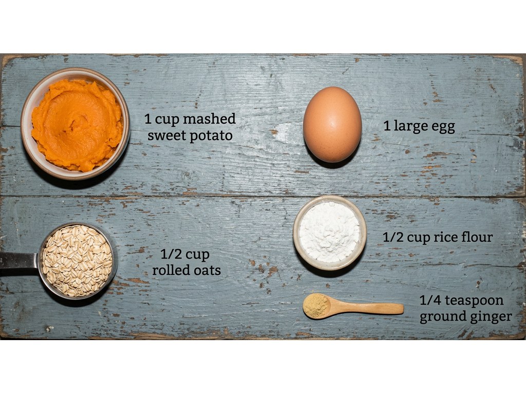 Ingredients for Sweet Potato Dog Biscuits