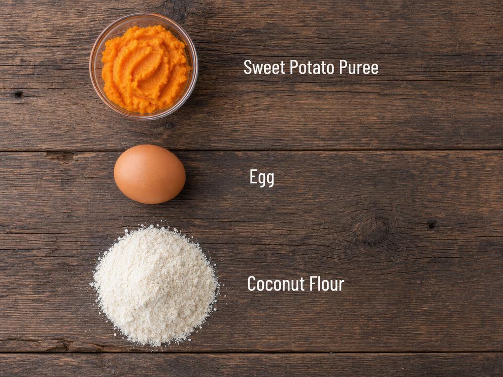 Ingredients for Air Fryer Sweet Potato Dog Treats
