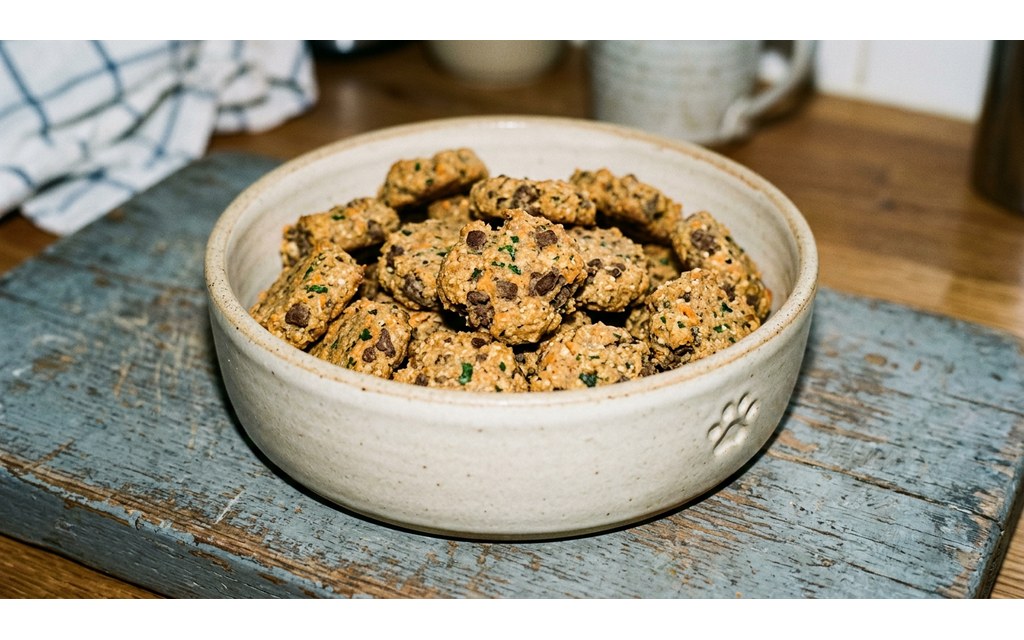 Sweet Potato Ground Beef Dog Treats, homemade dog recipe