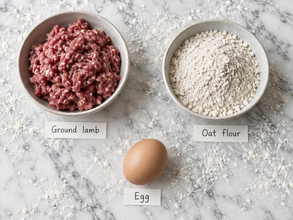 Ingredients for Three-Ingredient Lamb Training Bites