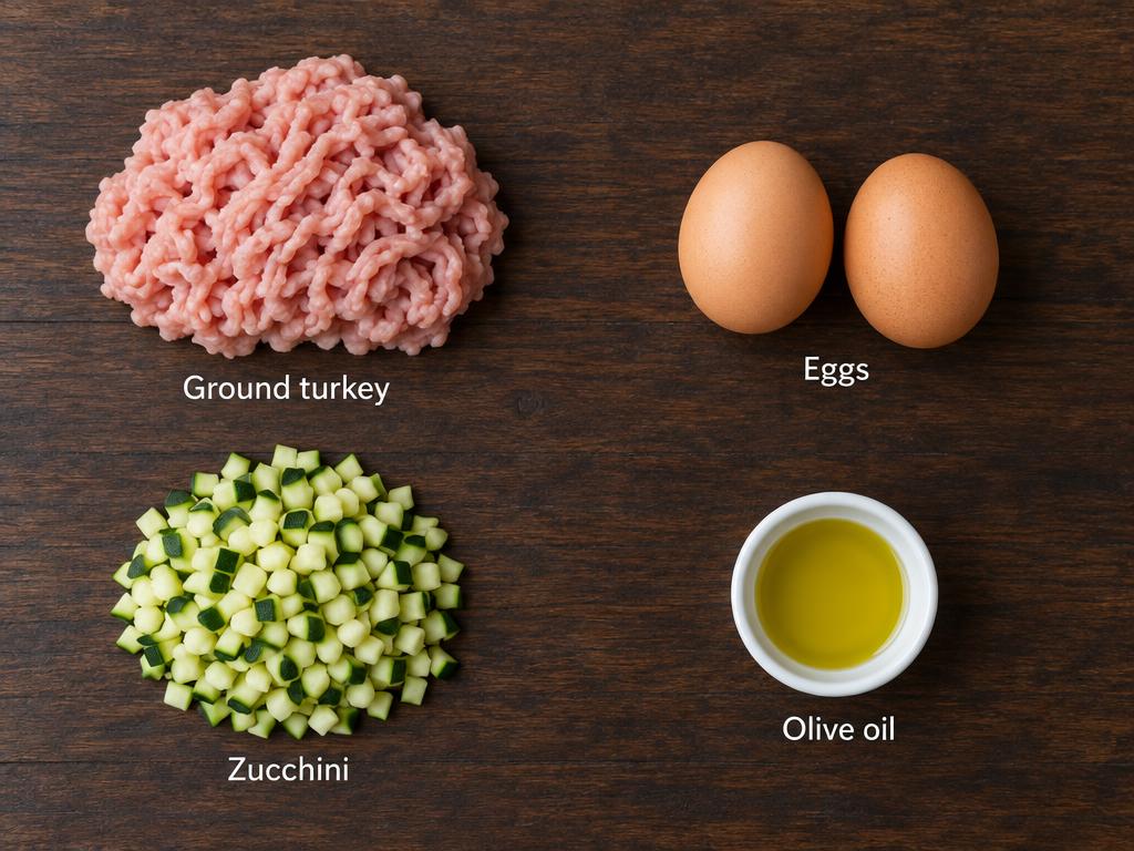 Ingredients for Turkey & Egg Cat Scramble