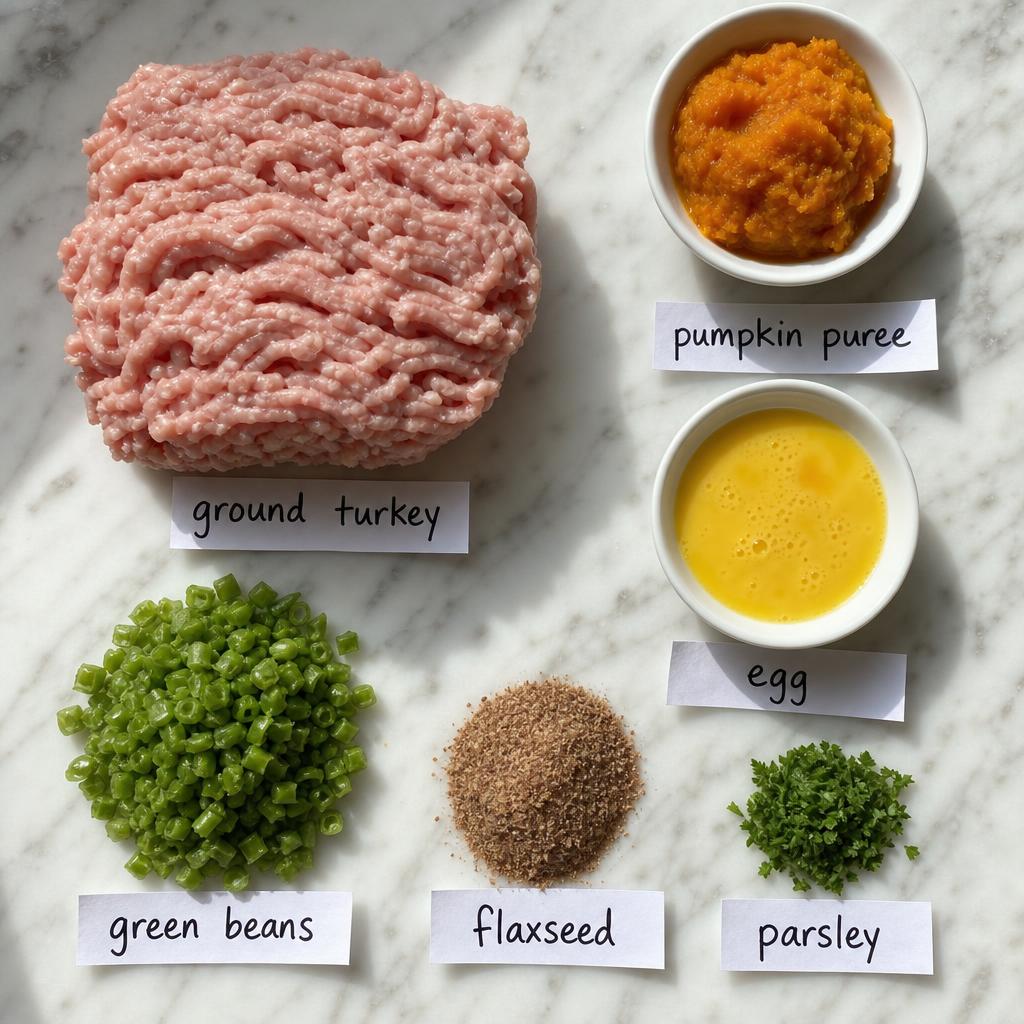 Ingredients for Turkey Meatloaf Muffins for Dogs