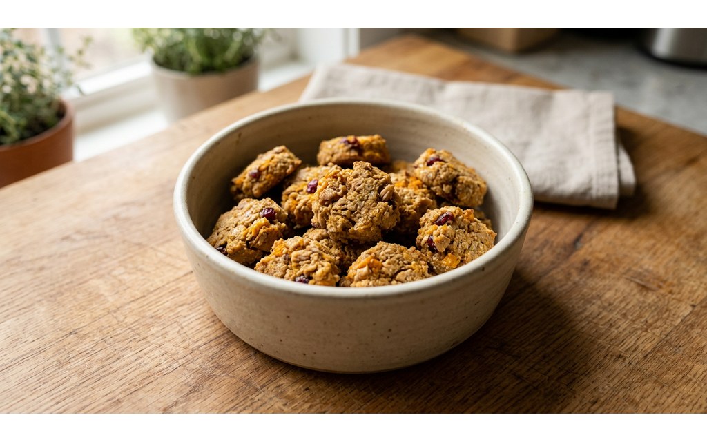 Turkey Pumpkin Dog Treats, homemade dog recipe
