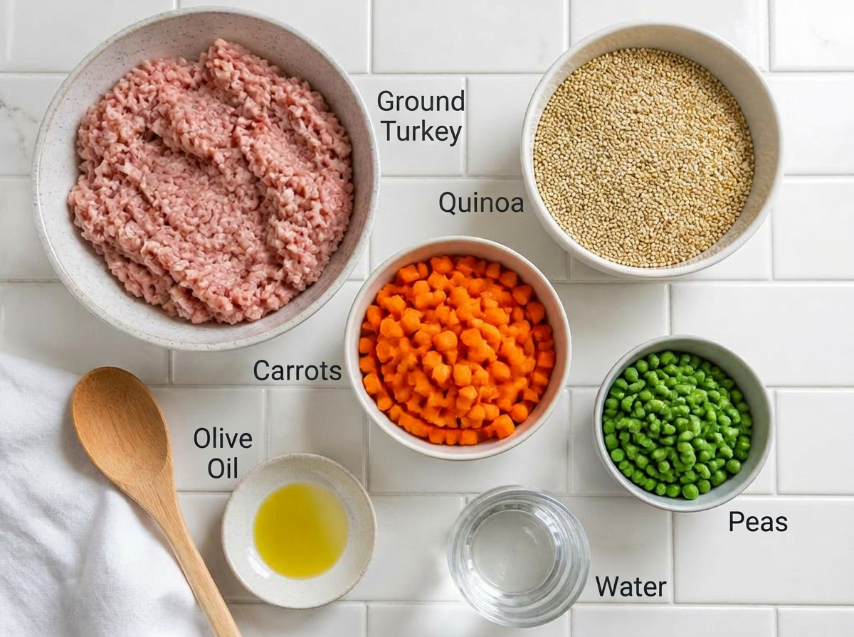 Ingredients for Turkey & Quinoa Skillet