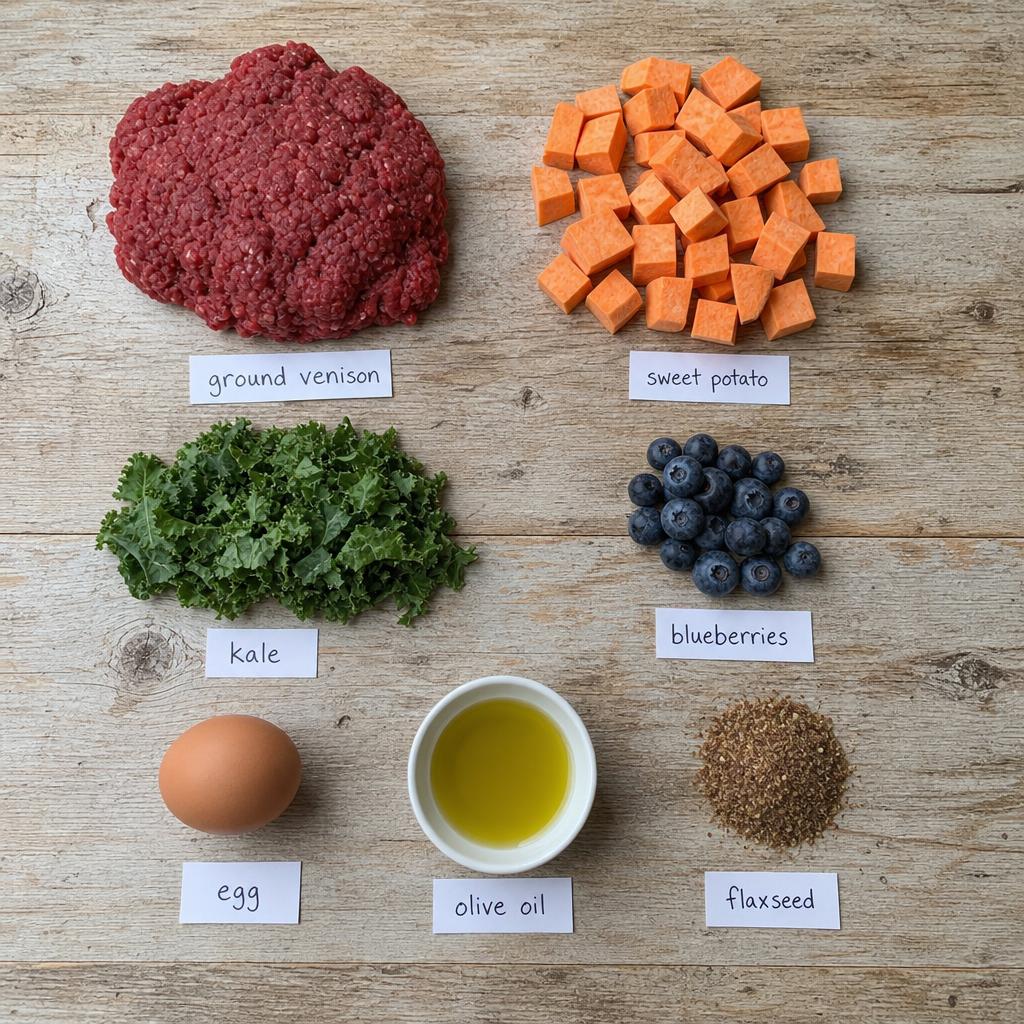 Ingredients for Venison Dog Food