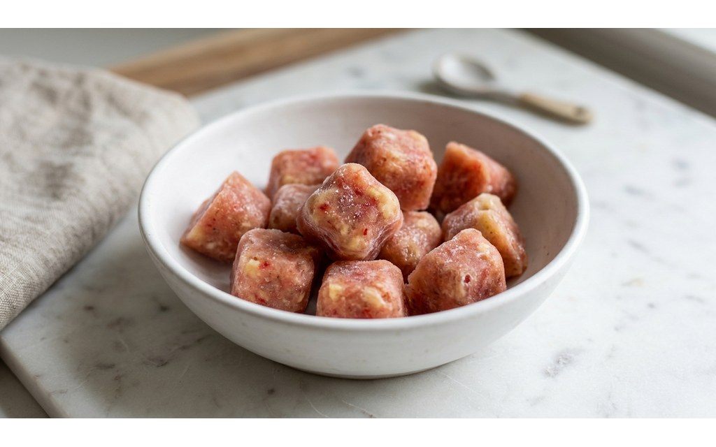 Watermelon Banana Frozen Dog Treats, homemade dog recipe
