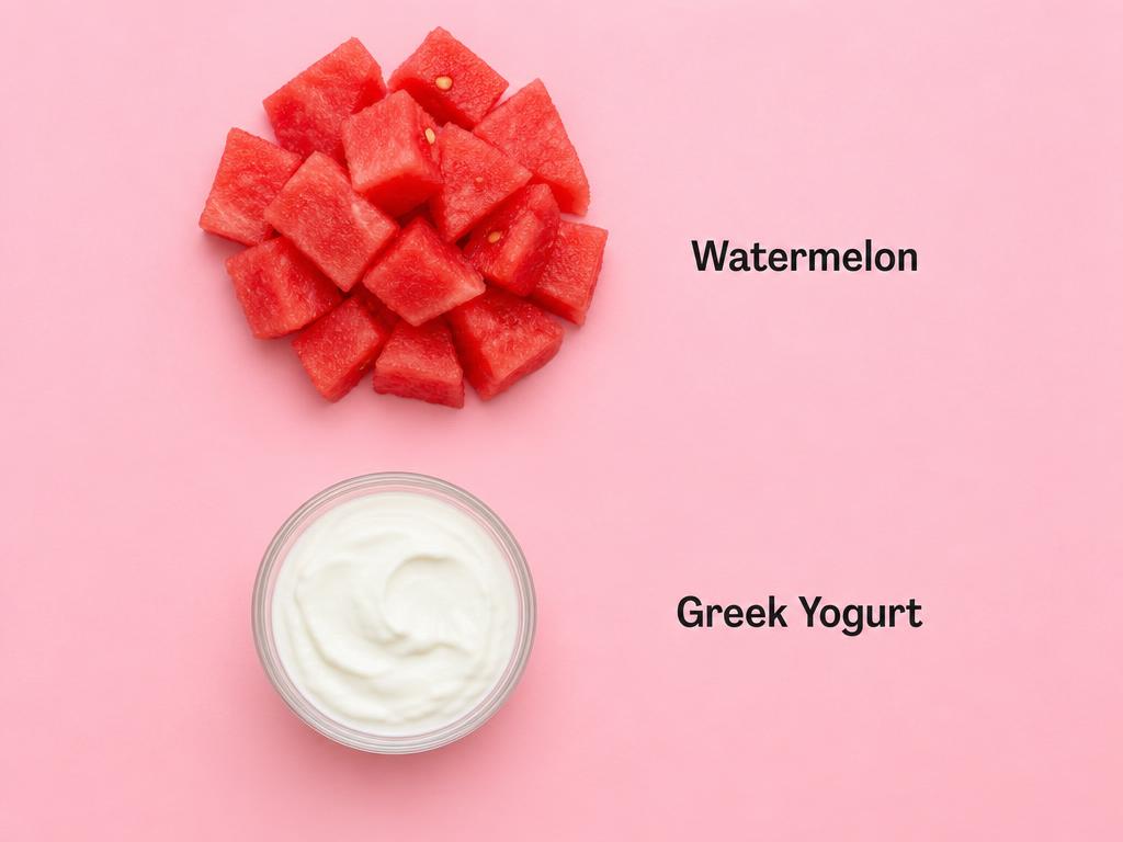 Ingredients for Watermelon Dog Ice Cream