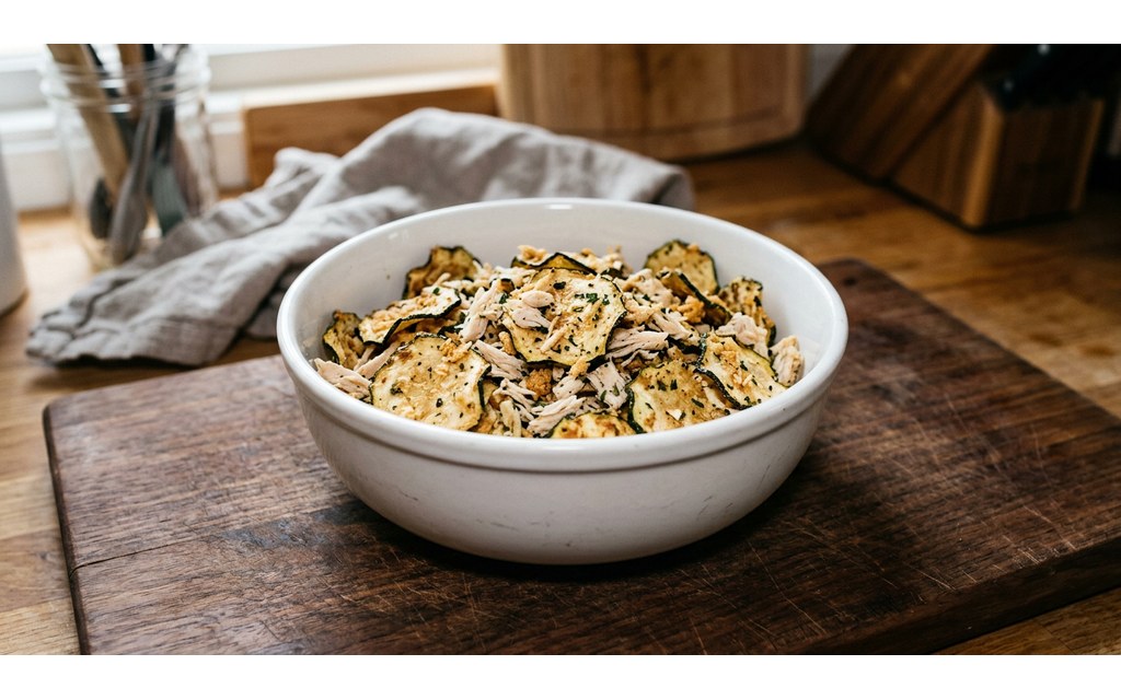 Zucchini Chips for Dogs, homemade dog recipe
